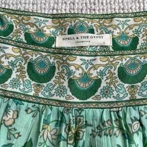 Spell Folk Song Tunic Sage Size S Worn once